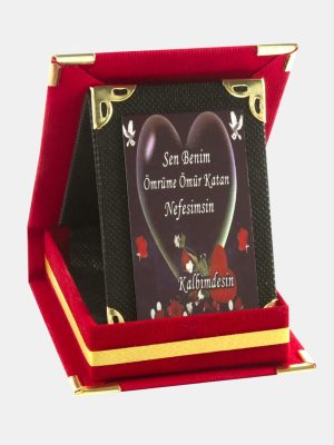 Sen Benim Ömrüme Ömür Katan Nefesimsin Plaketi-Kırmızı