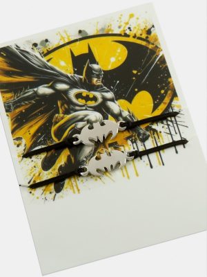 2 Adet Yarasa İp Bileklik-Siyah