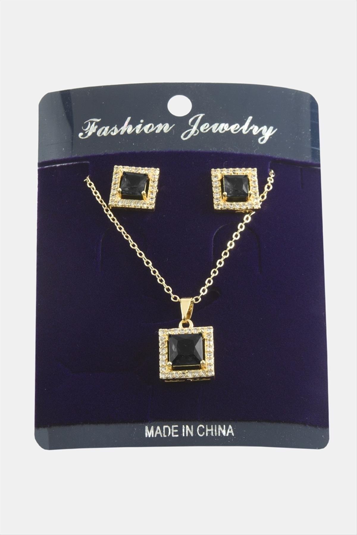 1206025_kare-zirkon-tasli-set-kolye-a322a3.jpg Kare Zirkon Taşlı Set Kolye-Siyah - Görsel 2