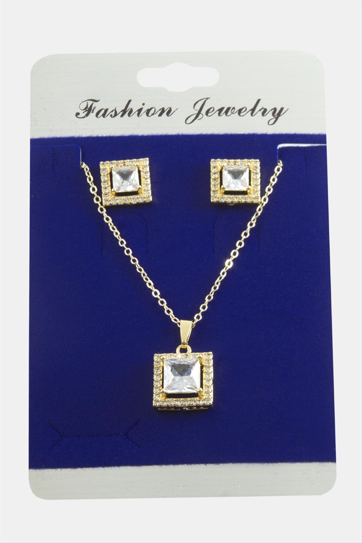 1206026_kare-zirkon-tasli-set-kolye-114db3.jpg Kare Zirkon Taşlı Set Kolye-Gümüş Rengi - Görsel 2