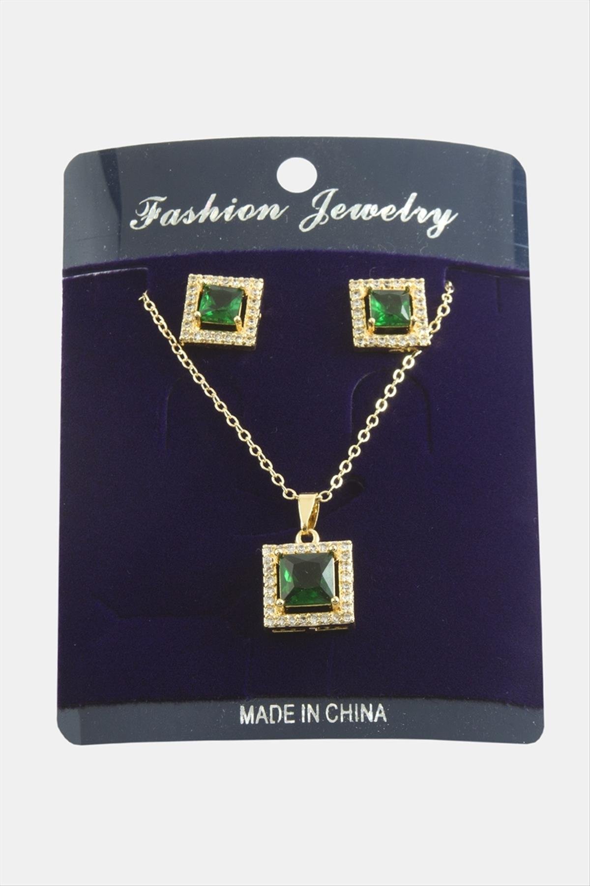 1206027_kare-zirkon-tasli-set-kolye-9-9e66.jpg Kare Zirkon Taşlı Set Kolye-Kırmızı - Görsel 1