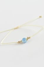 Yuvarlak Cam İp Bileklik-Renkli - Görsel 2