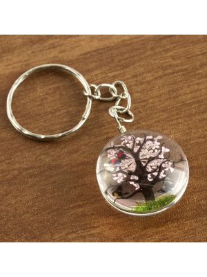 Ağaç Canlı Anahtarlık-Renkli