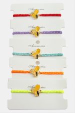 Arı Makrome Örgülü Bileklik-Renkli - Görsel 3