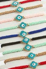 Çiçek Nazar Makrome Örgülü Bileklik-Renkli - Görsel 3