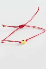 Nazar Cam İp Bileklik-Kırmızı - Görsel 2