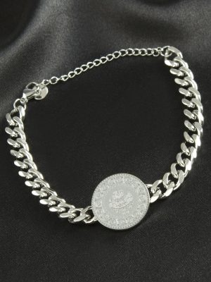 Para Lüks Çelik Bileklik-Gümüş Rengi