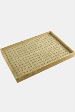 Yatay Anfora Kumaş Batırmalı Yüzük Tablası-Kahverengi - Görsel 3