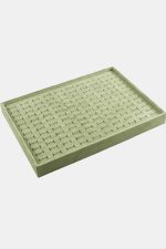 Yatay Anfora Kumaş Batırmalı Yüzük Tablası-Haki Yeşil - Görsel 3