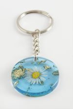 Papatya Epoksi Anahtarlık-Mavi - Görsel 2