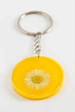 Papatya Epoksi Anahtarlık-Sarı - Görsel 2