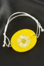 Papatya Epoksi Bileklik-Pembe