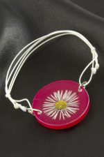 Papatya Epoksi Bileklik-Pembe - Görsel 2