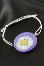 Papatya Epoksi Bileklik-Mor - Görsel 2