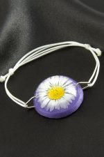 Papatya Epoksi Bileklik-Mor - Görsel 2