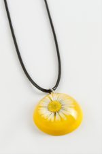 Papatya Epoksi Kolye-Sarı - Görsel 2