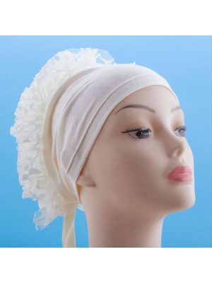 Fırfırlı Bone-Krem