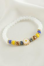 Papatya Kristal Trend Bileklik-Beyaz - Görsel 2