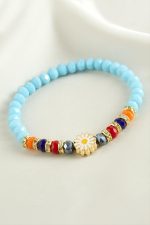 Papatya Kristal Trend Bileklik-Açık Mavi - Görsel 2