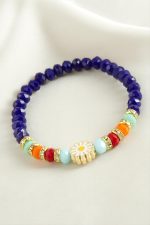 Papatya Kristal Trend Bileklik-Lacivert - Görsel 2