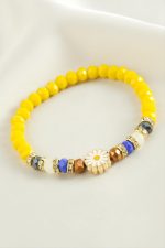 Papatya Kristal Trend Bileklik-Sarı - Görsel 2