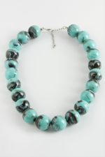 Trend Boncuk Kolye-Turkuaz - Görsel 2