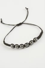 Hematit Doğal Taş Bileklik-Antrasit - Görsel 3