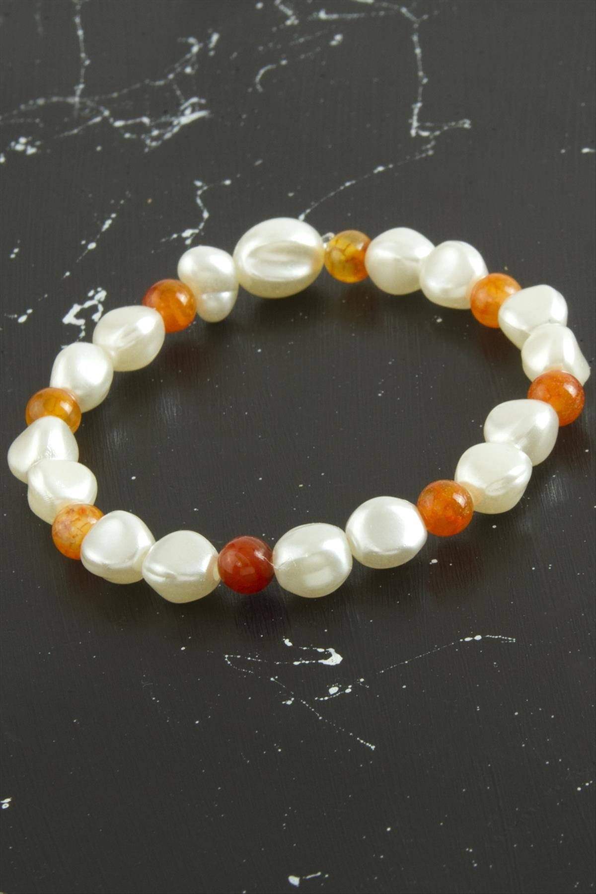 1206318_inci-akik-dogaltas-bileklik-80e-40.jpg İnci Akik Doğaltaş Bileklik-Beyaz - Görsel 2