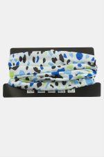 Renkli Desenli Baff Boyunluk-Beyaz