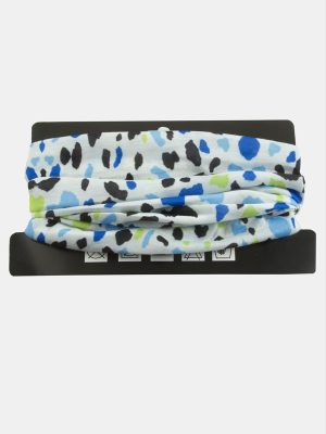 Renkli Desenli Baff Boyunluk-Beyaz