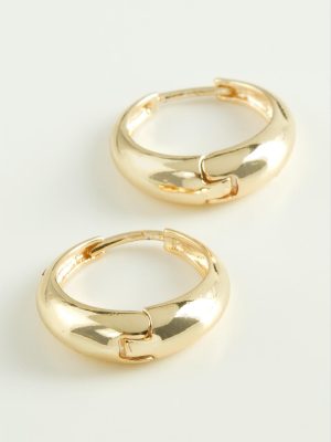 Halka Trend Metal Küpe-Sarı