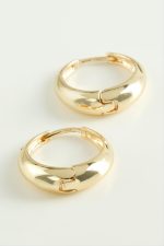 Halka Trend Metal Küpe-Gümüş Rengi