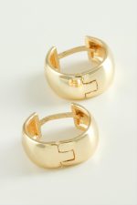 Halka Trend Metal Küpe-Sarı - Görsel 2