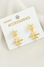 Yıldız Trend Metal Küpe-Gümüş Rengi