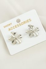 Orkide Trend Metal Küpe-Gümüş Rengi - Görsel 2