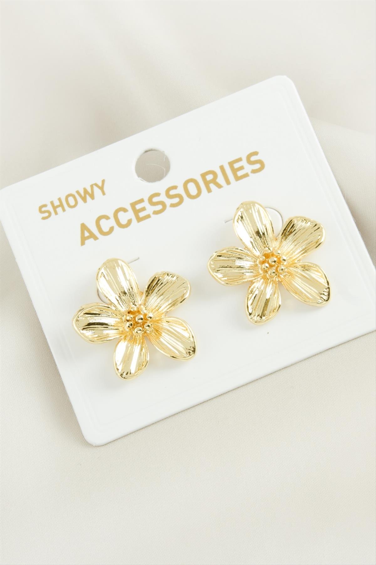 1206419_orkide-trend-metal-kupe-aae-45.jpg Orkide Trend Metal Küpe-Gümüş Rengi - Görsel 1