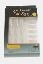 Gold 24lü Kedi Gözü Takma Tırnak-Açık Pembe - Görsel 2