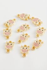 Baykuş Mineli Çift Kulplu Aparat 1 Adet-Pembe - Görsel 2