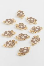 Fil Mineli Çift Kulplu Aparat 1 Adet-Sütlü Kahve - Görsel 2