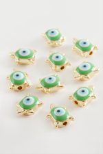 Kaplumbağa Nazar Mineli Aparat 1 Adet-Yeşil - Görsel 2