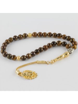 Kaplangözü Doğaltaş Tesbih 8 mm-Sarı