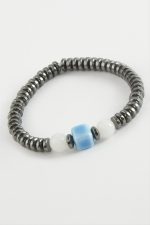 Cam - Hematit Doğaltaş Bileklik-Antrasit - Görsel 2