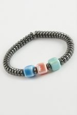 Cam - Hematit Doğaltaş Bileklik-Antrasit - Görsel 2