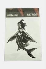 Deniz Kızı Tattoo Dövme Sticker-Beyaz