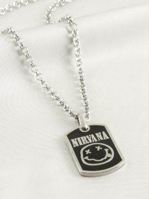 Nirvana Erkek Kolye-Siyah