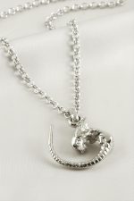 Canavar Erkek Kolye-Gümüş Rengi