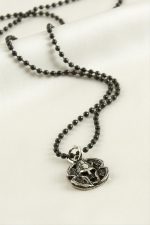 Mifer Top Zincirli Erkek Kolye-Siyah - Görsel 2