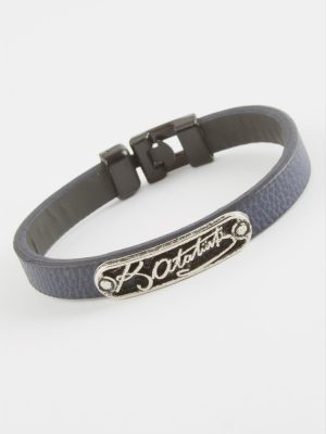 Mustafa Kemal Atatük İmzalı Kaliteli Suni Deri Bileklik-Lacivert