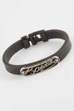 Mustafa Kemal Atatük İmzalı Kaliteli Suni Deri Bileklik-Siyah - Görsel 2