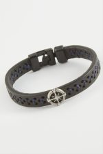 Pusula Kaliteli Suni Deri Bileklik-Siyah - Görsel 2